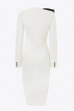 Load image into Gallery viewer, FAB2134-F2585 / Envers satin dress with contrasting volant