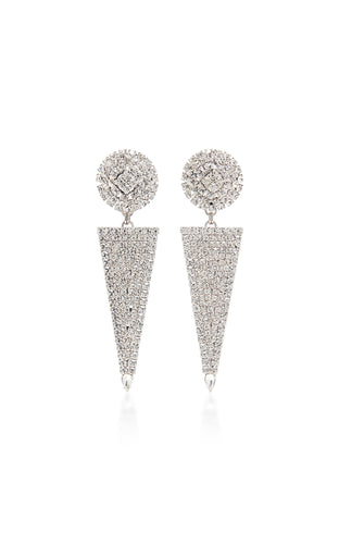 FABA2022-J004 / Half sphere and triangle earrings