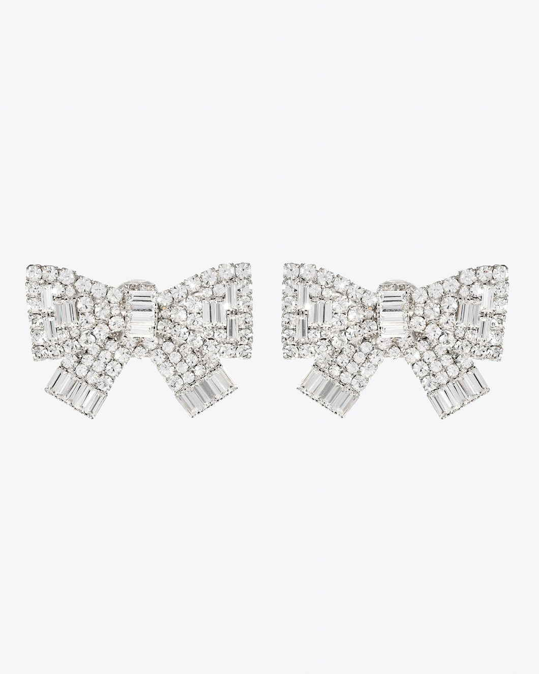 FABA2063-J004 / Little bow crystal earrings