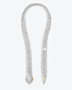 FABA2062-J004 / Crystal snake necklace