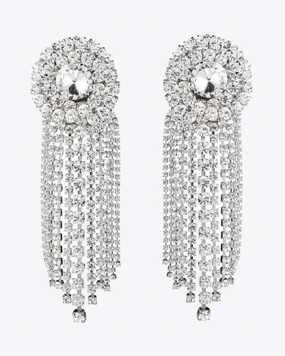 FABA2007-J004 / Crystal torchon with cascade earrings