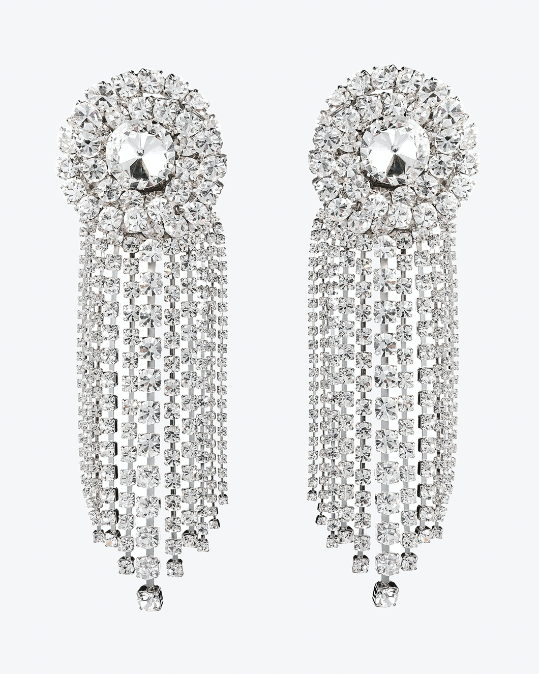 FABA2007-J004 / Crystal torchon with cascade earrings