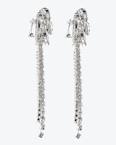 FABA2007-J004 / Crystal torchon with cascade earrings