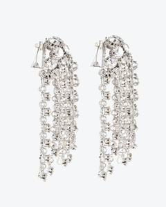 FABA2005-J004 / Crystal sphere with cascade earrings