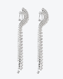 FABA2008-J004 / Crystal cascade earrings